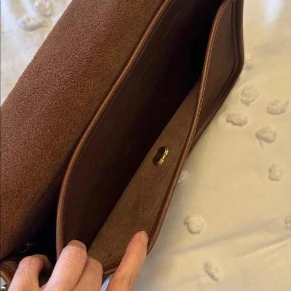 Vintage Coach City Bag Brown Leather Crossbody - Picture 10 of 15